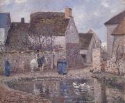 Camille Pissarro, The pond at Ennery